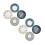 8 Pcs Ceramic Sauce Dishes Japanese Style Assorted Color 8