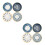 8 Pcs Ceramic Sauce Dishes Japanese Style Assorted Color 7
