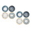 8 Pcs Ceramic Sauce Dishes Japanese Style Assorted Color 9