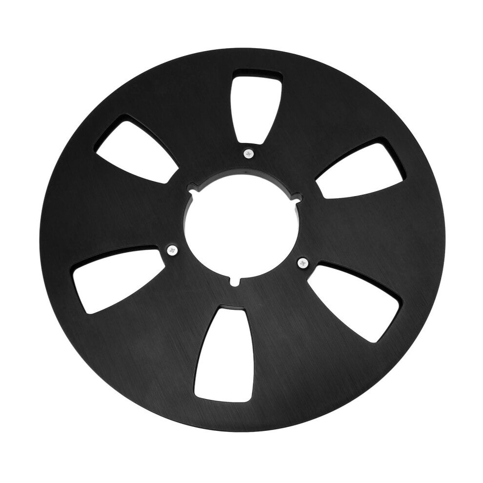 Aluminium Sound Tape Takeup Reel 10.5 Inch 1/4 Size 6 Hole Compatible Part Black 9401352103905