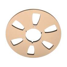 10.5 Inch Aluminum Alloy 1/4" Takeup Reel with 6 Holes for Reel-to-Reel Tapes