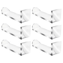 24 Pcs Clear Adhesive Wall Mount Hat Holder And Hairband Storage Rack
