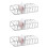 3Pcs 8-Grid Transparent Cosmetic Organizer For Eyeshadow And Makeup 8