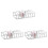 3Pcs 8-Grid Transparent Cosmetic Organizer For Eyeshadow And Makeup 2