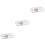 3Pcs 8-Grid Transparent Cosmetic Organizer For Eyeshadow And Makeup 5
