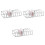 3Pcs 8-Grid Transparent Cosmetic Organizer For Eyeshadow And Makeup 3