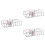 3Pcs 8-Grid Transparent Cosmetic Organizer For Eyeshadow And Makeup 6