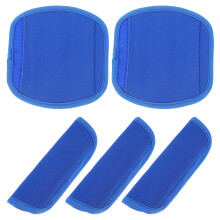10Pcs Blue Padded Suitcase Handle Wraps Anti-Slip Travel Handle Covers