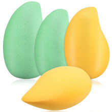 16 Pcs Makeup Sponges Mango Shaped Foundation For Women