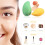 16 Pcs Makeup Sponges Mango Shaped Foundation For Women 9