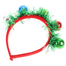 2Pcs Colorful Christmas Hair Hoop With Sparkling Disco Balls For Kids