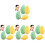 16 Pcs Makeup Sponges Mango Shaped Foundation For Women 2