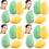 16 Pcs Makeup Sponges Mango Shaped Foundation For Women 5