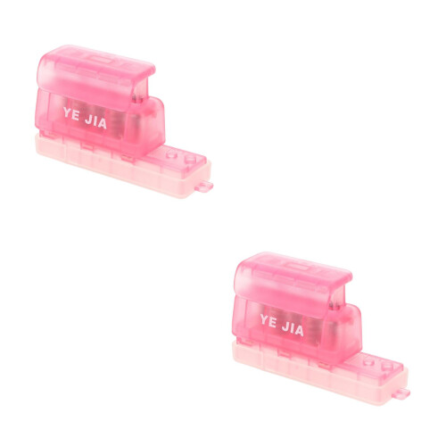 2Pcs Plastic 5-Hole Binder Paper Punch Tool For Office And Craft 2