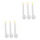 6 Pcs Egg Whisks Multi Function Beaters Tongs Clips For Blending 6