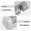 2Pcs Shower Head Holder Bathroom Handheld Bracket Removable Wall Mount 8