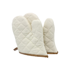 2Pcs Cotton Heat Resistant Kitchen Gloves For Cooking And Baking