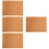 4 Sets Reusable Cork Board Small Message Display Bulletin Board 9