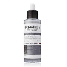 (black.rice)Dr.Melaxin PEEL SHOT GLOW EXFOLIANT RICE AMPOULE 80ml WHITE / BLACK RICE
