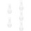 5Pcs Container Glass Dispenser Transparent Wine Decanter 10