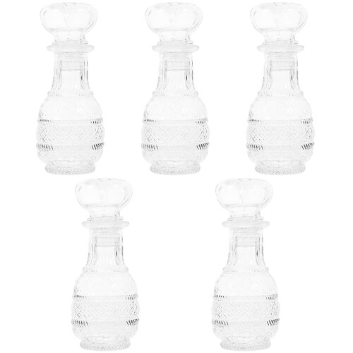 5Pcs Container Glass Dispenser Transparent Wine Decanter 2