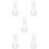 5Pcs Container Glass Dispenser Transparent Wine Decanter 8