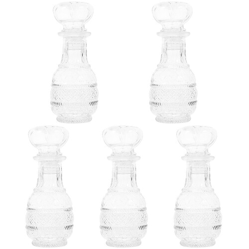 5Pcs Container Glass Dispenser Transparent Wine Decanter 1