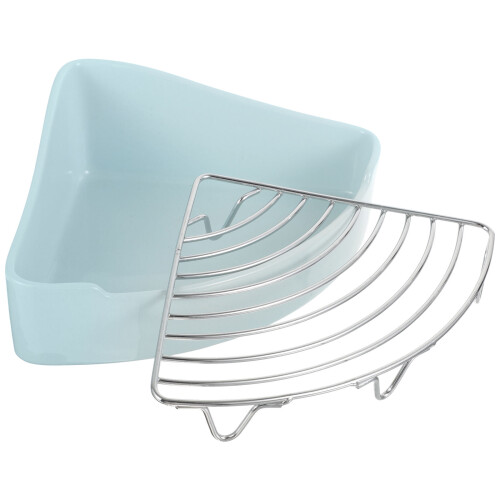 2Pcs Ceramic Corner Litter Potty For Small Animals