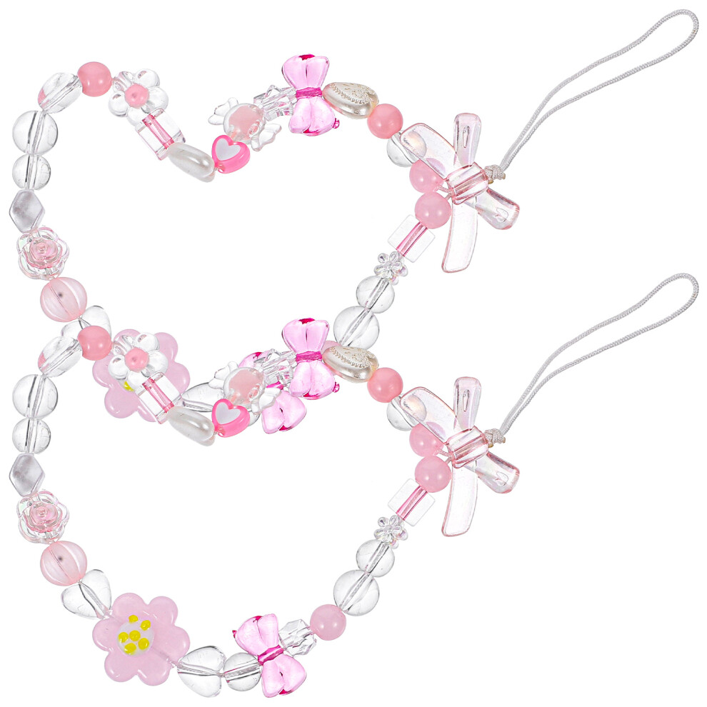 6 Pcs Beaded Wrist Ropes For Phone Decoration And Hanging 031133435490