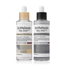 2pcs Peel Shot Glow Exfoliant Rice Ampoule by Dr. Melaxin - White & Black Rice for Radiant Skin