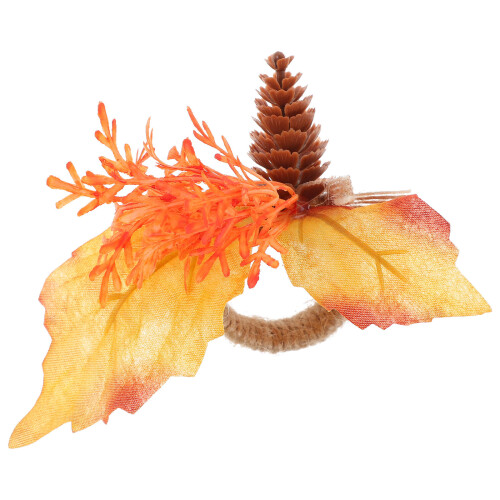 3Pcs Maple Leaf Napkin Rings Decorative Tissue Holders 2