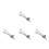 4Pcs Snowflake Tie Clip For Men Holiday Accessory 5