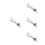 4Pcs Snowflake Tie Clip For Men Holiday Accessory 4