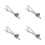 4Pcs Snowflake Tie Clip For Men Holiday Accessory 10