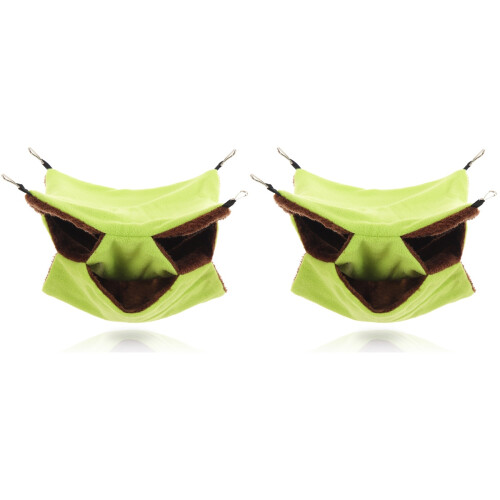 2Pcs Chinchilla Bed Comfortable Hamster Hammock For Guinea Pig 1