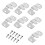 20 Sets Flush Mount Bracket Stainless Steel Wall Clip Hook With Screws 1