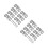 20 Sets Flush Mount Bracket Stainless Steel Wall Clip Hook With Screws 3