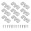 20 Sets Flush Mount Bracket Stainless Steel Wall Clip Hook With Screws 2