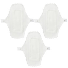 6 Pcs 180mm Reusable Waterproof Cloth Sanitary Pads Washable White