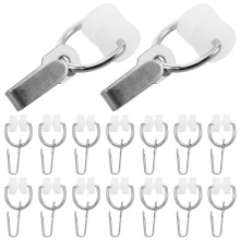 150 Pcs Rv Curtain Carriers Glide: Nylon Roller With Metal Hooks