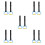 5 Pairs Adjustable Children Pull Up Rings For Indoor Training 7
