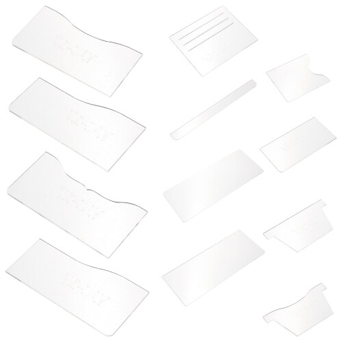 2 Sets Wallet Production Templates Diy Pattern Stencils 1