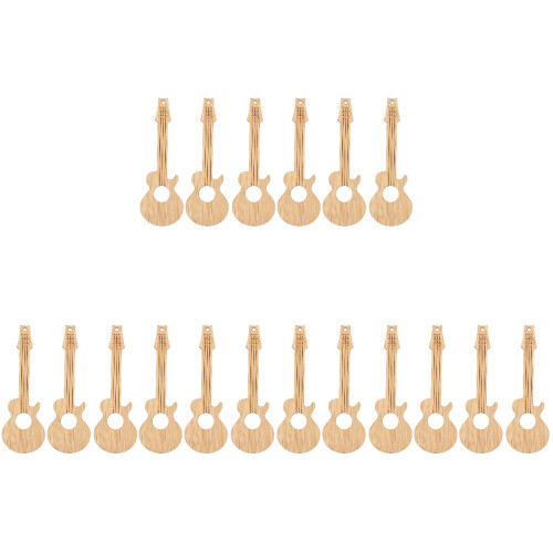 18 Pcs Diy Blank Guitar Bookmarks Hanging Tags Pendant 1
