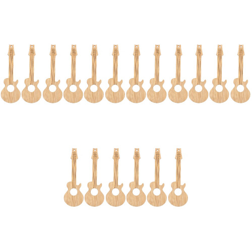 18 Pcs Diy Blank Guitar Bookmarks Hanging Tags Pendant 2