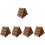 60 Pcs Paper Rolls For Crafts Brown Cardboard Tubes Diy 7