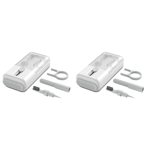 2 Sets Earphone Cleaning Brush Multifunctional Cloth Keycap Puller 1