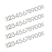 80 Pcs Rhinestone Number Patches Appliques For Clothing Decoration