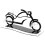 2Pcs Motorcycle Shaped Acrylic Sunglasses Display Stand 11