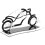 2Pcs Motorcycle Shaped Acrylic Sunglasses Display Stand 3