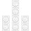 8 Pcs Students Drawing Stencil Multi-Functional Engineering Ruler 4